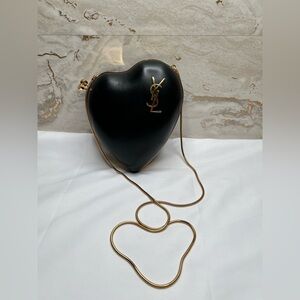#05K01 Yves Saint Laurent Heart Purse